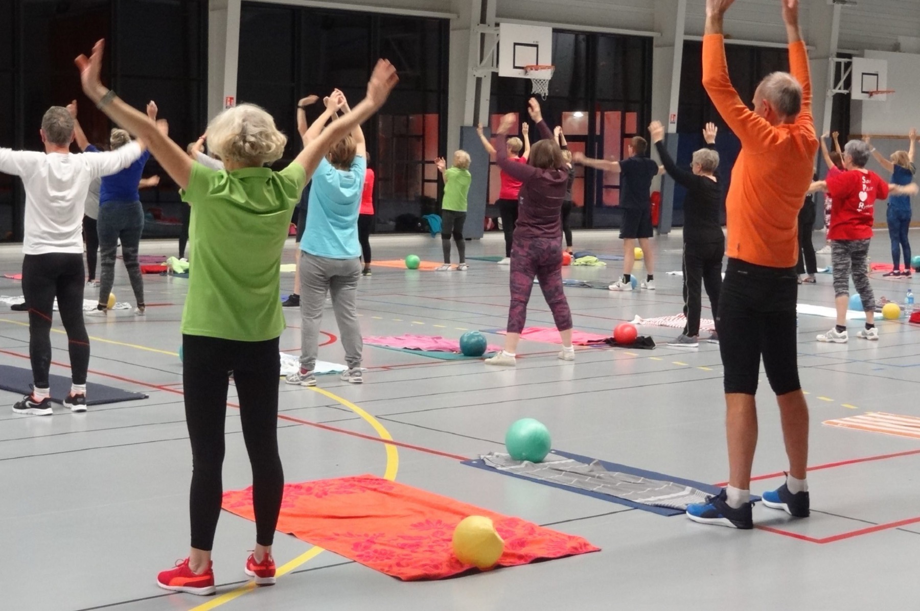 Exercices de gymnastique volontaire